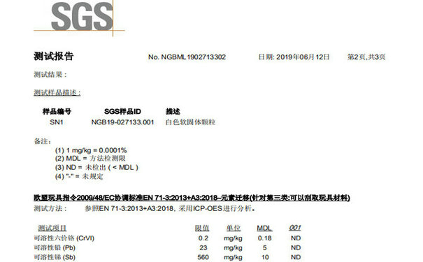 TPR材料rohs報告